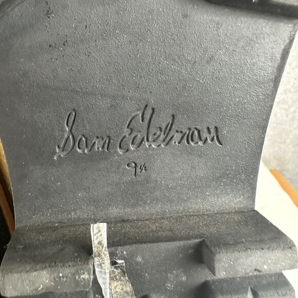 Sam Edelman Laguna Chelsea Boots Womens Size 9.5 Beige Leather WP‎ Pull On Shoes - Picture 14 of 14